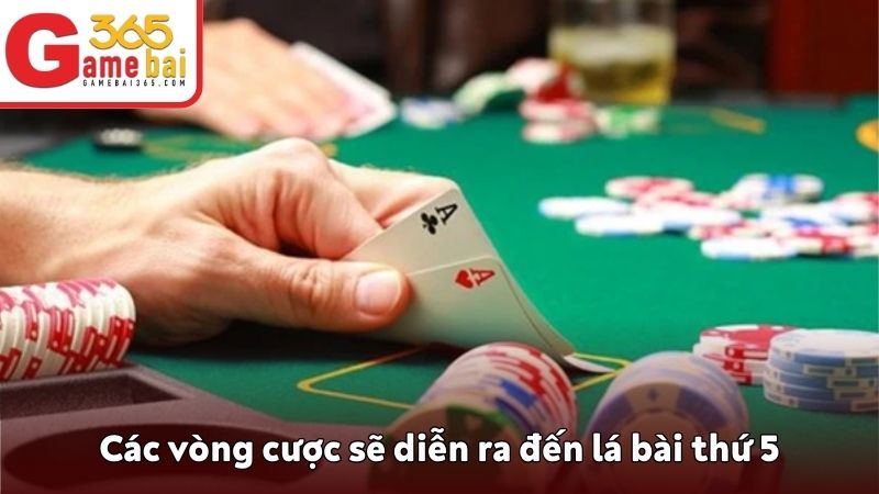 Các vòng cược sẽ diễn ra đến lá bài thứ 5